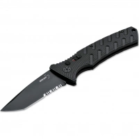 Автоматический складной нож Boker Strike Tanto All Black, сталь AUS-8, рукоять алюминий купить в Тамбове