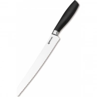 Кухонный хлебный нож Bker Core Professional Bread Knife, 220 мм, сталь X50CrMoV15, рукоять пластик купить в Тамбове