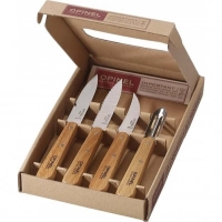 Набор ножей Opinel «Les Essentiels», нержавеющая сталь, рукоять бук ( 4 шт) купить в Тамбове