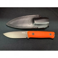 Нож LionSteel Bushcraft-R, сталь Sleipner, рукоять G10, оранжевый купить в Тамбове