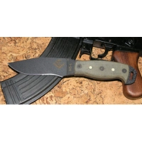 Нож с фиксированным клинком Ontario «NS-4 Black Canvas Micarta Handle» купить в Тамбове