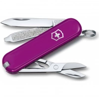 Нож Victorinox Classic SD Colors, Tasty Grape (0.6223.52G) пурпурный, 7 функций 58мм купить в Тамбове