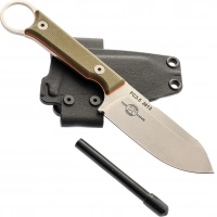 Нож White River FIRECRAFT 3.5 Pro StoneWash, сталь CPM S35VN, рукоять G10 зеленая/оранжевая купить в Тамбове