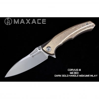 Складной нож Maxace Corvus, сталь M390, Mokume  TC4+Inlay купить в Тамбове