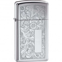 Зажигалка ZIPPO Slim® Venetian® с покрытием High Polish Chrome купить в Тамбове